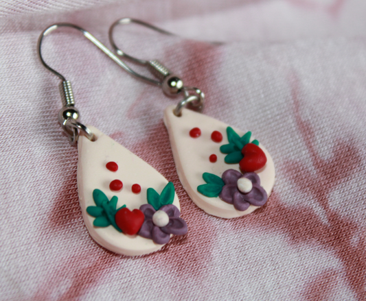 Flower Droplet Earrings