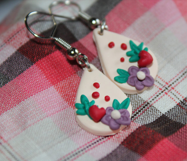 Flower Droplet Earrings