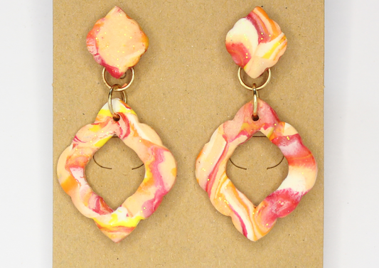 Rounded Diamond Earrings