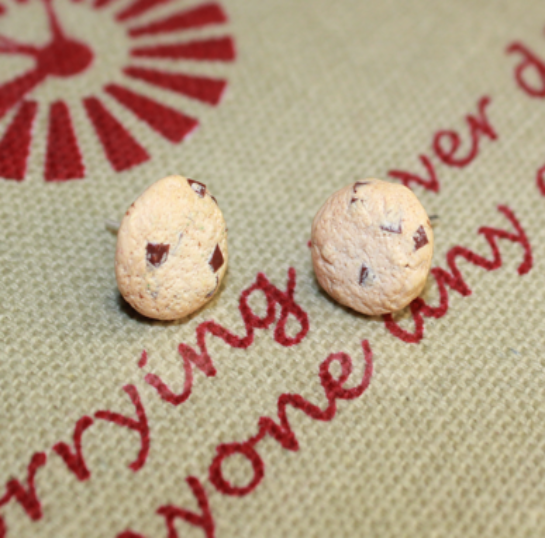 Choc Chip Cookie Earrings