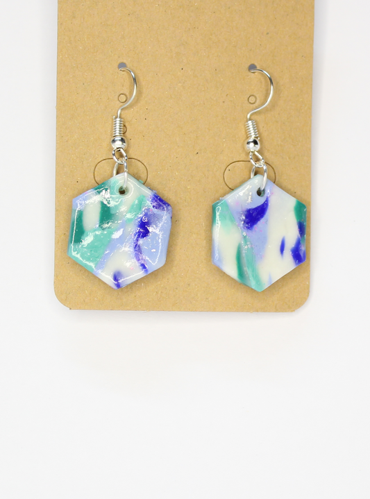 Hexagon Earrings