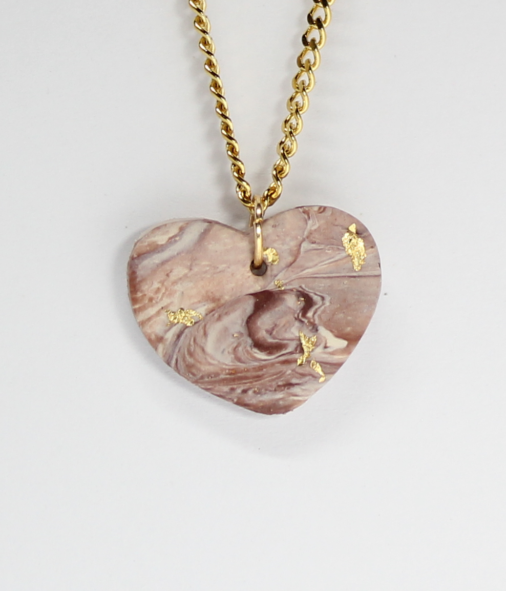 Marble Heart Necklace