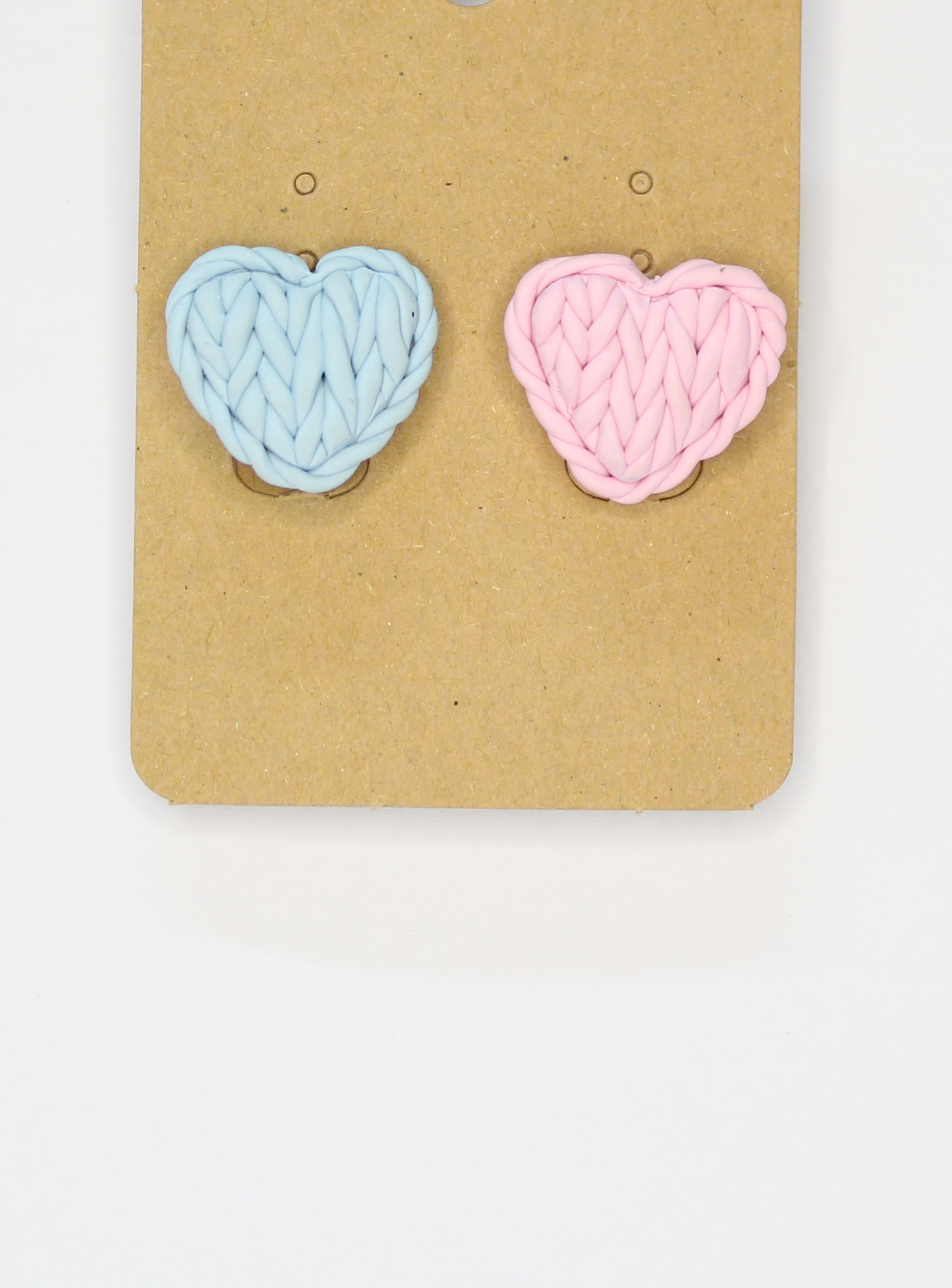 Knitted Heart Earrings