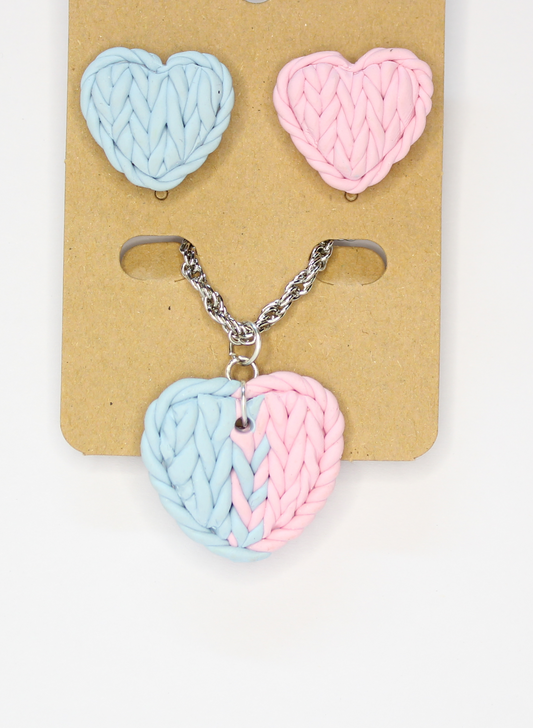 Knitted Hearts set