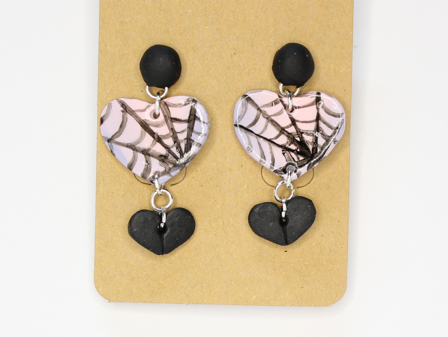 Web Heart Earrings