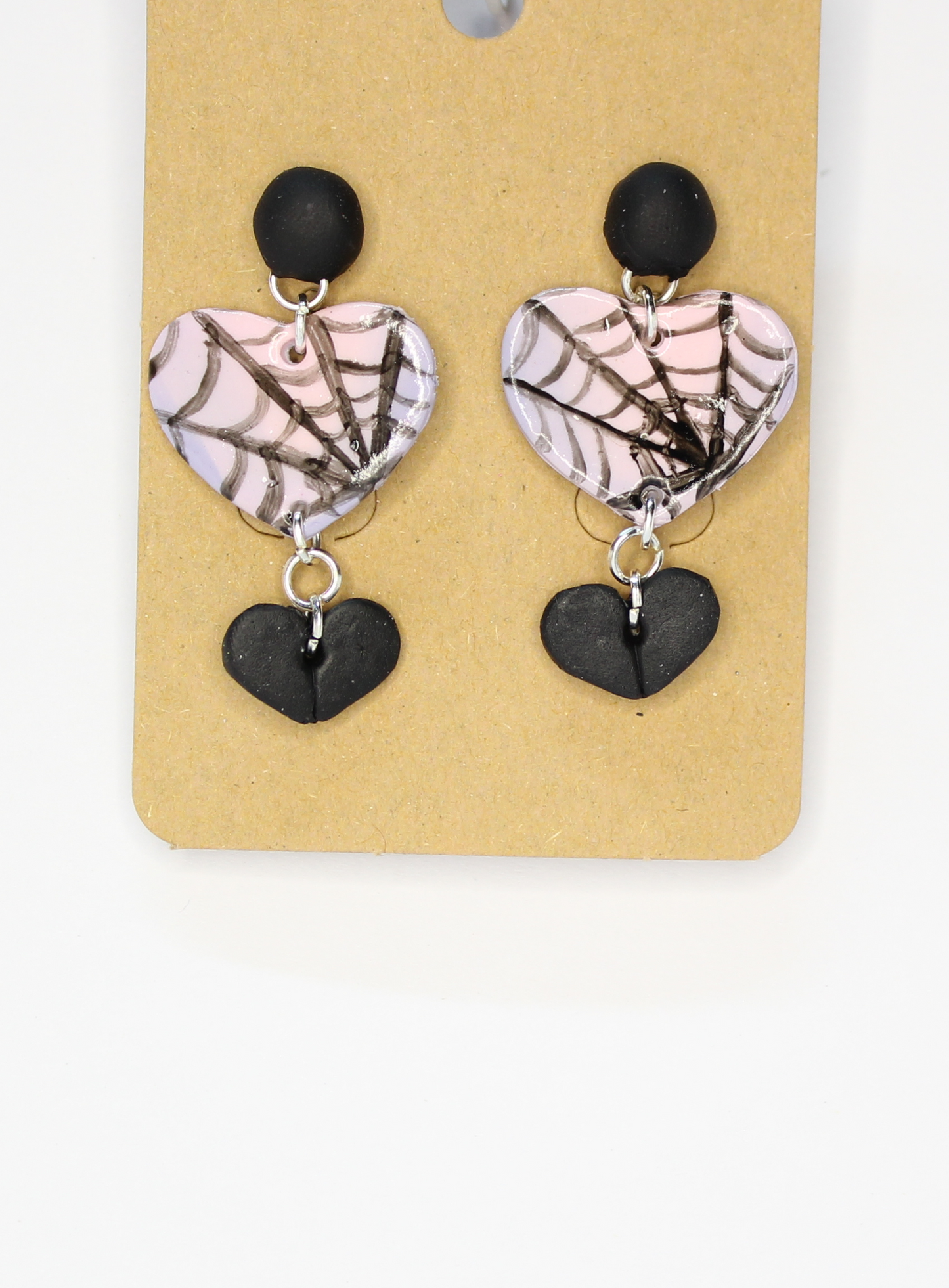 Web Heart Earrings