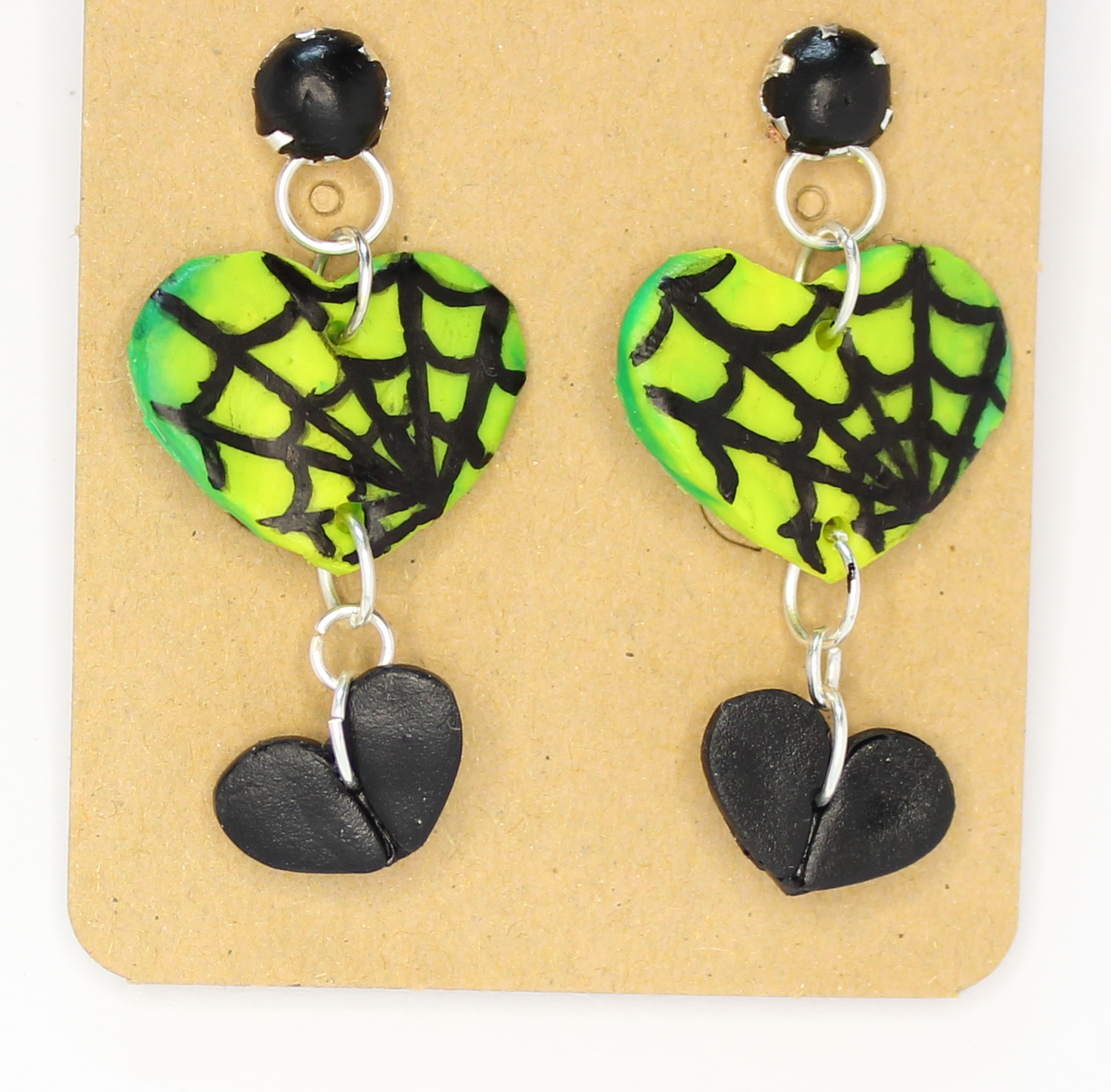 Web Heart Earrings