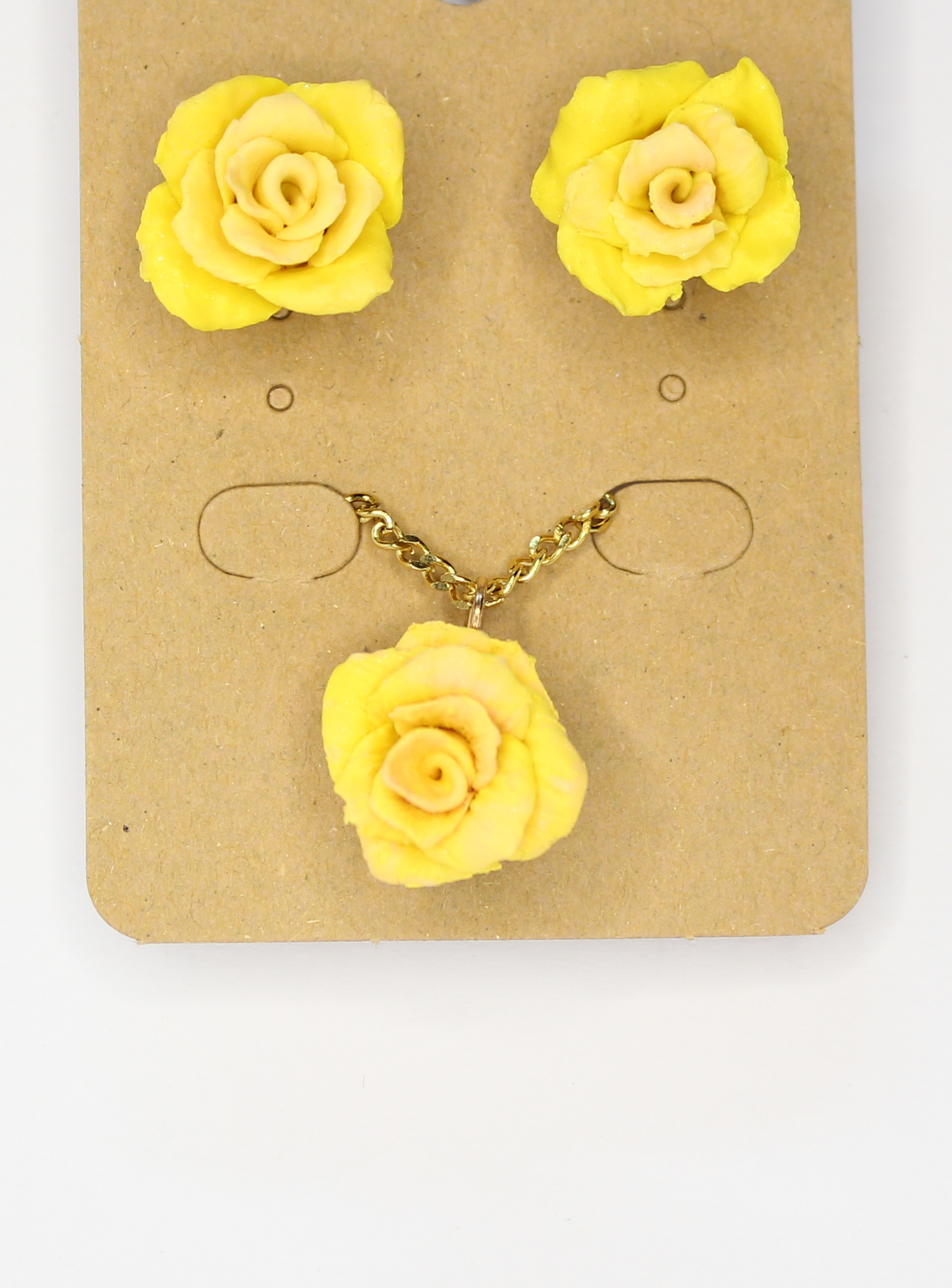 Rose Earring and Necklace set